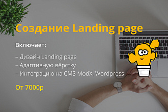 Создам Landing page под ключ