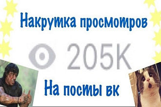 Добавлю 10000 просмотров на Ваш пост ВК