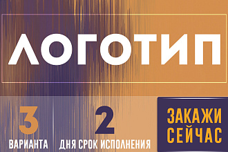 Стильный логотип 3 варианта + исходники