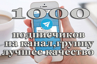 Добавлю 1000 подписчиков на канал или группу Telegram