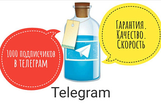 1000 подписчиков в Телеграм