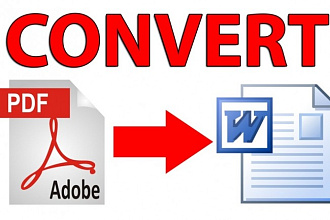 Срочная работа по редактированию PDF, конвертации PDF в DOC