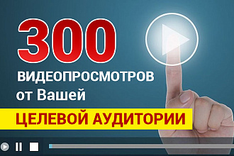 Видео просмотры от Вашей целевой аудитории