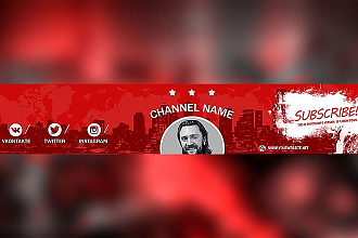 Сделаю шапку для канала YouTube