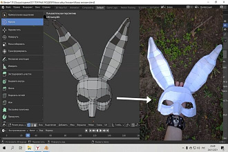 Создание 3D моделей в Blender. Создание схем для моделей. Паперкрафт