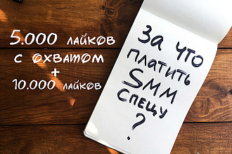 5000 лайков с охватом поднимут статистику Вашего аккаунта в Инстаграм