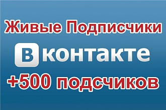 500 друзей, подписчиков на вашу страницу, группу Вк