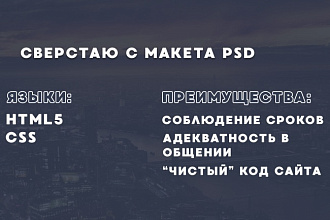Сделаю верстку с PSD