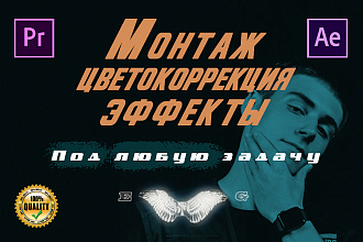Монтаж и цветокоррекция под любую задачу