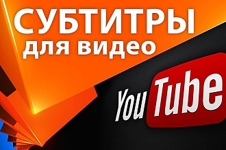 Напишу субтитры для вашего видео до 20 минут