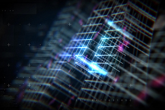 3D LOGO, демонстрация Вашего логотипа компании, бренда в стиле Hi-tech
