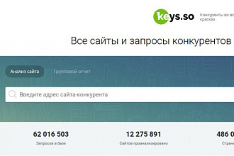 Выгружу все поисковые запросы конкурентов с сервиса KEYS. SO