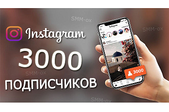 3000 подписчиков Инстаграм
