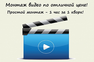 Монтаж, обработка видео, отличная цена. Субтитры и многое другое