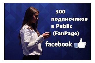 300 подписчиков в паблике на Facebook