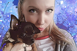 Нарисую портрет с стиле dream art