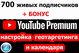 700 реальных подписчиков на канал Ютуб