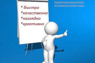 Создам презентацию в PowerPoint, OpenOffice на любую тему