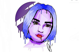 Портрет в стиле WPAP