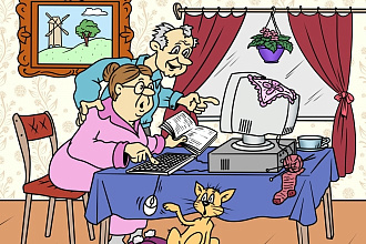 Нарисую иллюстрации в жанре карикатуры для статьи, книги, презентации