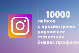10000 лайков для улучшения статистики вашего бизнеса