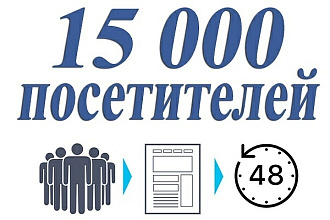 15000 уникальных посетителей на сайт с поисковых систем за 48 часов