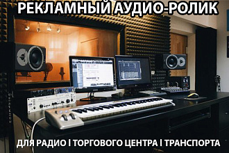 Изготовление Аудио-ролика для радио, ТЦ, транспорта