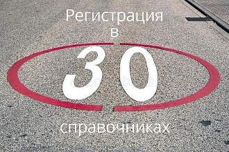 Размещение компании в 30 справочниках