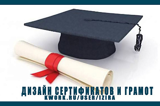 Дизайн сертификатов и грамот