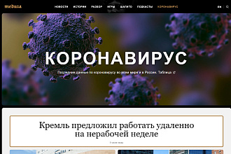 Создам сайт о коронавирусе на wordpress или новостной