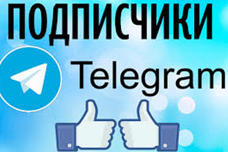 Подписчики телеграм. В чат или на канал. 2000 подписчиков