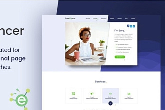 Freelancer portfolio personal PAGE HTML5 шаблон