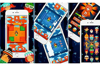 Исходник игры Snow Time Swipe. Unity 3D