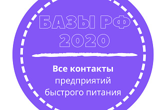 База предприятий быстрого питания. 71938 шт. в базе