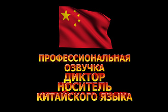 Диктор носитель китайский язык
