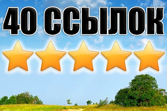 40 естественных вечных ссылок с ТИЦ 10+ для вашего сайта