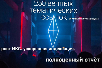250 ссылок в тематических статьях, качественное размещение
