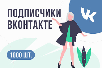 1000 подписчиков на вашу страницу или в группу, паблик VK