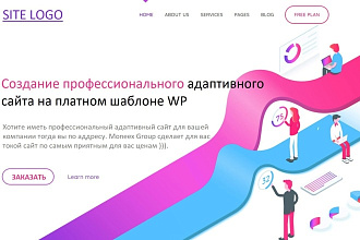 Создание профессионального адаптивного сайта на платном шаблоне WP
