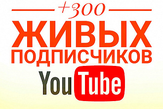 300 подписчиков на You Tube канал