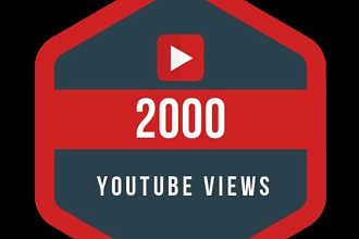 Добавлю 2000 просмотров в Ютубе