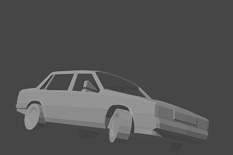 Создание low-poly 3D модели транспорта