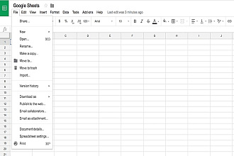 Напишу макросы на google excel