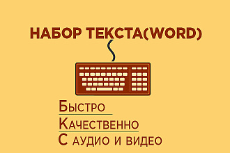 Набор текста c аудио и видео