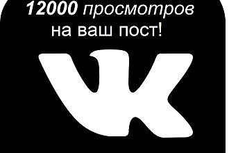 12000 просмотров на ваш пост вконтакте