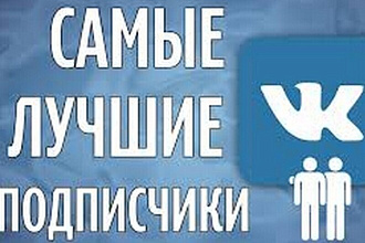 Живые 300 подписчиков на группу вконтакте