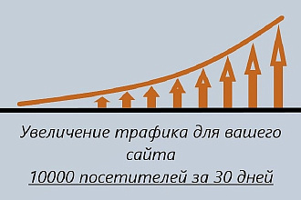 10000 реальных посетителей на Ваш сайт по ключевому слову