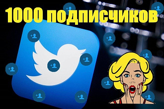 Twitter 1000 подписчиков