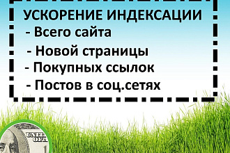 Ускорение индексации нового сайта, страницы, постов в соц. сети