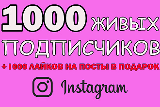 1000 гарантированных подписчиков в Инстаграм